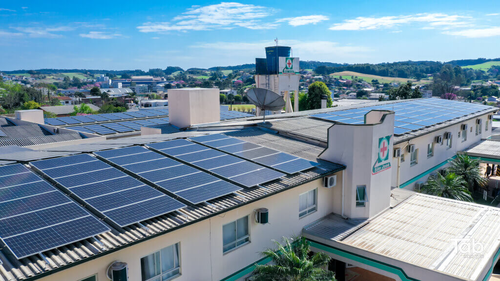 Energia solar hospital sao jose maravilha